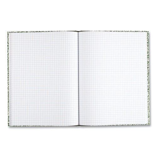 Lab Notebook, Quadrille Rule (5 Sq/in), Green Marble Cover, (96) 10.13 X 7.88 Sheets