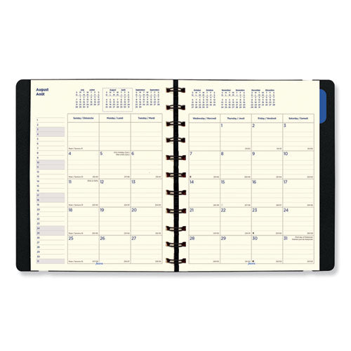 Soft Touch 17-month Planner, 10.88 X 8.5, Black Cover, 17-month (aug To Dec): 2022 To 2023