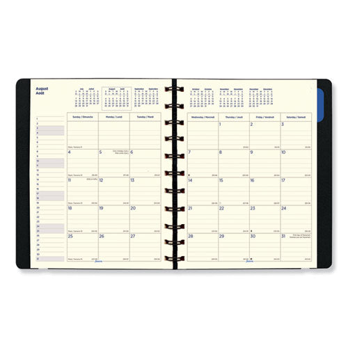 Soft Touch 17-month Planner, 10.88 X 8.5, Black Cover, 17-month (aug To Dec): 2022 To 2023