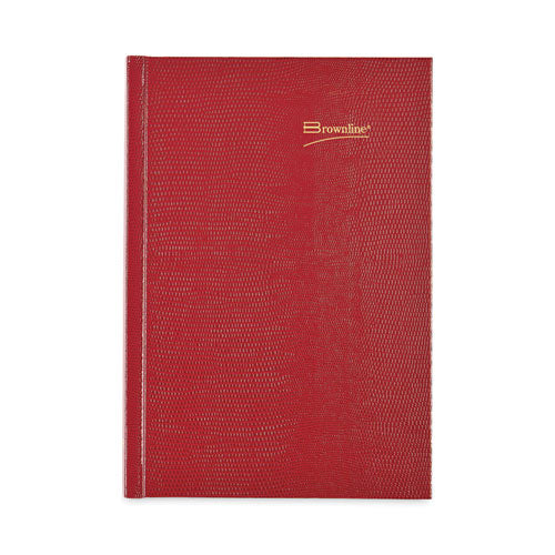 Daily/monthly Planner, 8.25 X 5.75, Red Cover, 12-month (jan To Dec): 2024