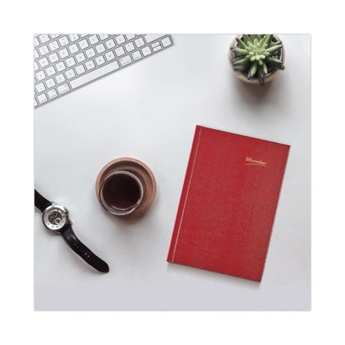 Daily/monthly Planner, 8.25 X 5.75, Red Cover, 12-month (jan To Dec): 2024