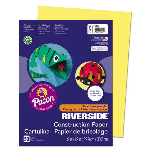 Riverside Construction Paper, 76 Lb Text Weight, 9 X 12, Salmon, 50/pack