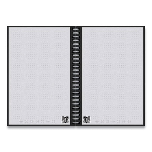 Wave Smart Reusable Notebook, Dotted Rule, Blue Cover, (40) 9.5 X 8.5 Sheets