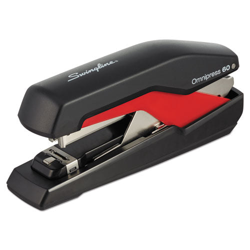 Omnipress So60 Heavy-duty Full Strip Stapler, 60-sheet Capacity, Black/gray