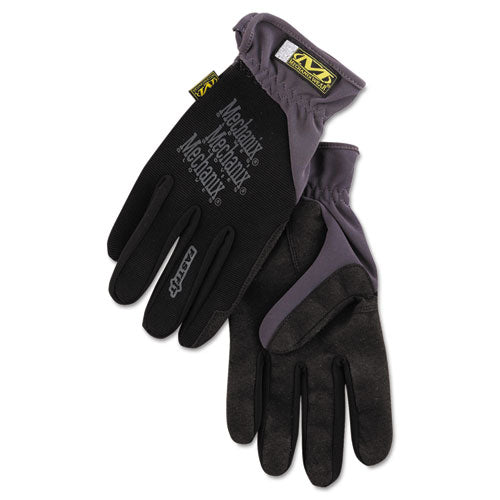 Fastfit Work Gloves, Black/gray, Large