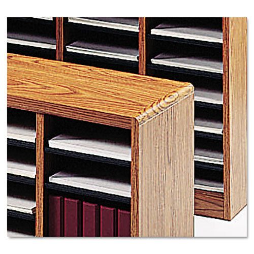Wood/fiberboard E-z Stor Sorter, 36 Compartments, 40 X 11.75 X 32.5, Mahogany