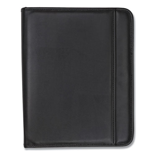 Professional Zippered Pad Holder, Pockets/slots, Writing Pad, Black