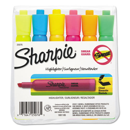 Tank Style Highlighter Value Pack, Fluorescent Yellow Ink, Chisel Tip, Yellow Barrel, 36/box