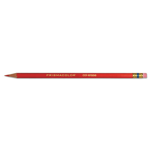 Col-erase Pencil With Eraser, 0.7 Mm, 2b (#1), Assorted Lead/barrel Colors, 24/pack