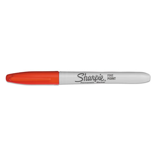 Super Permanent Marker, Fine Bullet Tip, Red, Dozen