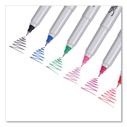 Ultra Fine Tip Permanent Marker, Extra-fine Needle Tip, Blue, Dozen