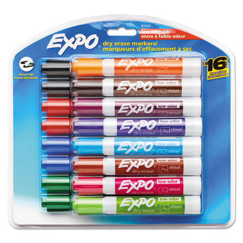 Low-odor Dry-erase Marker, Broad Chisel Tip, Green, Dozen