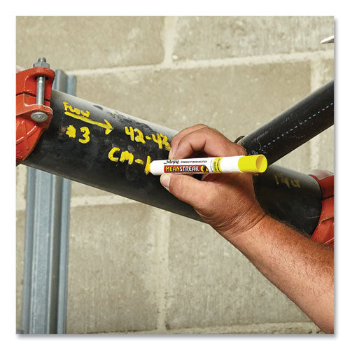 Mean Streak Marking Stick, Broad Bullet Tip, Yellow