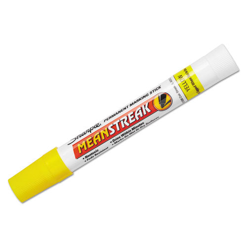 Mean Streak Marking Stick, Broad Bullet Tip, Yellow