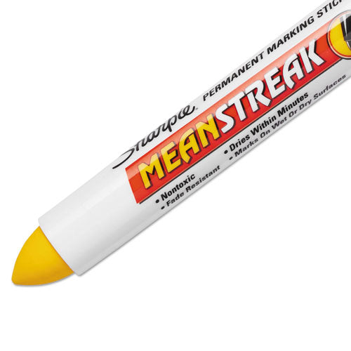 Mean Streak Marking Stick, Broad Bullet Tip, Yellow