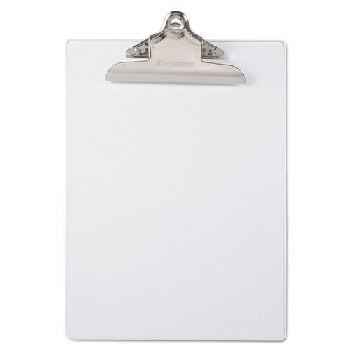 Recycled Plastic Clipboard With Ruler Edge, 1" Clip Capacity, Holds 8.5 X 11 Sheets, Blue