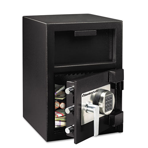 Digital Depository Safe, Large, 0.94 Cu Ft, 14w X 15.6d X 20h, Black