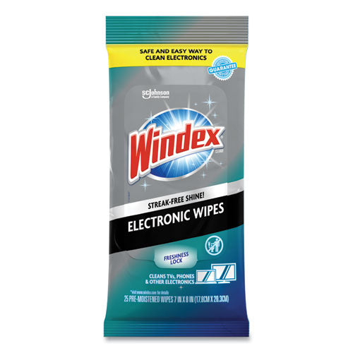 Electronics Cleaner, 1-ply, 7 X 10, Neutral Scent, White, 25/pack, 12 Packs/carton