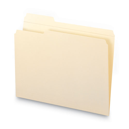 Reinforced Tab Manila File Folders, 1/3-cut Tabs: Left Position, Letter Size, 0.75" Expansion, 11-pt Manila, 100/box