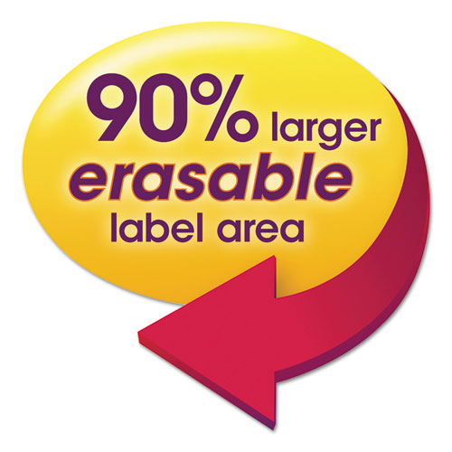 Erasable Supertab File Folders, 1/3-cut Tabs: Assorted, Letter Size, 0.75" Expansion, Manila, 24/pack