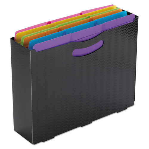 Supertab Top Tab File Folders, 1/3-cut Tabs: Assorted, Letter Size, 0.75" Expansion, Polypropylene, 18/pack