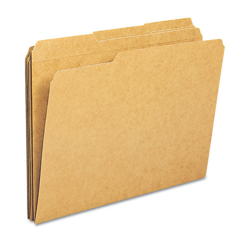 Heavyweight Kraft File Folder, Straight Tabs, Legal Size, 0.75" Expansion, 11-pt Kraft, Brown, 100/box