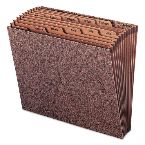 Tuff Expanding Open-top Stadium File, 21 Sections, 1/21-cut Tabs, Legal Size, Redrope