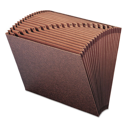 Tuff Expanding Open-top Stadium File, 21 Sections, 1/21-cut Tabs, Legal Size, Redrope