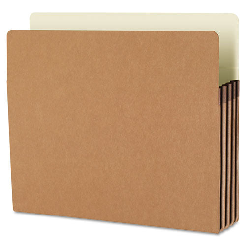 Redrope Drop Front File Pockets With 2/5-cut Guide Height Tabs, 3.5" Expansion, Letter Size, Redrope, 25/box