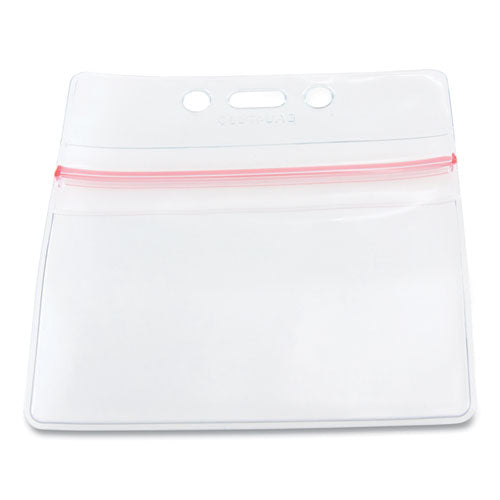 Sealable Cardholder, Horizontal, 3.75 X 2.62, Clear, 50/pack