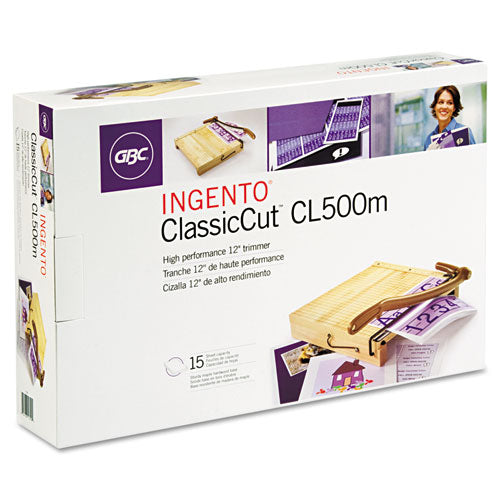 Classiccut Ingento Solid Maple Paper Trimmer, 15 Sheets, 24" Cut Length, 24 X 24