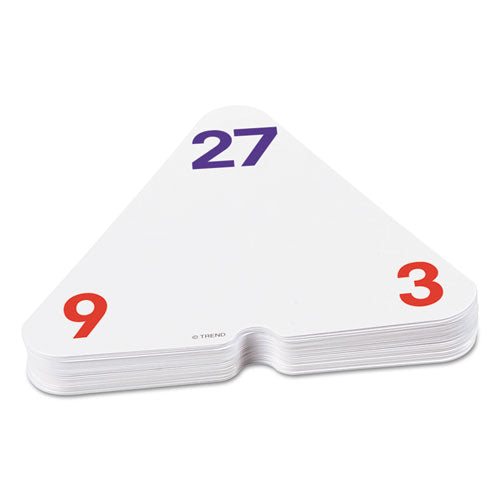 Three-corner Flash Cards, Multiplication/division, 5.5 X 5.5, 48/set