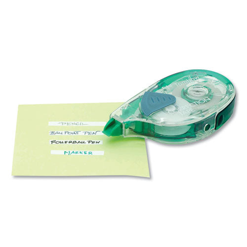 Mono Refillable Correction Tape, Clear Applicator, 0.17" X 472"