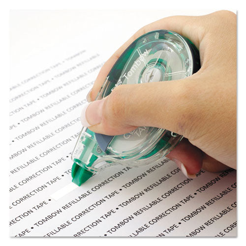 Mono Refillable Correction Tape, Clear Applicator, 0.17" X 472"