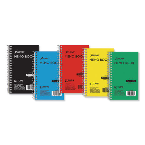 Memo Books, Narrow Rule, Randomly Assorted Cover Color, (50) 5 X 3 Sheets