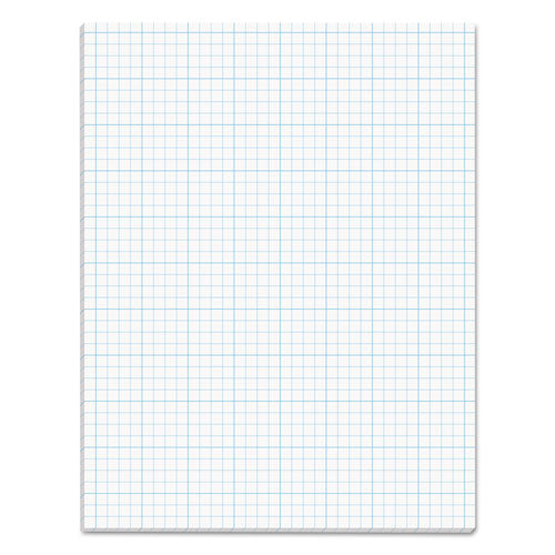 Cross Section Pads, Cross-section Quadrille Rule (4 Sq/in, 1 Sq/in), 50 White 8.5 X 11 Sheets