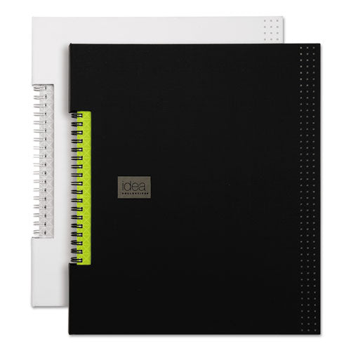 Idea Collective Professional Wirebound Hardcover Notebook, 1-subject, Medium/college Rule, Black Cover, (80) 8 X 5.5 Sheets