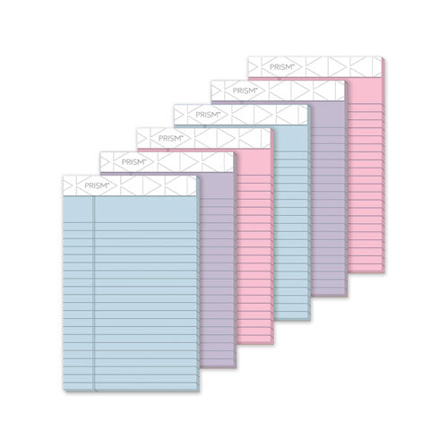 Prism + Colored Writing Pads, Wide/legal Rule, 50 Pastel Pink 8.5 X 11.75 Sheets, 12/pack