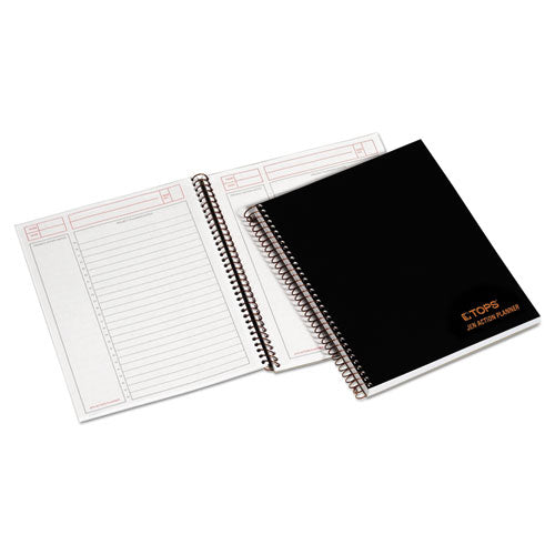 Jen Action Planner, 1-subject, Narrow Rule, Black Cover, (100) 8.5 X 6.75 Sheets