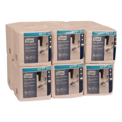 Paper Wiper Plus, 12.5 X 13, White, 1/4 Fold, 90/pack, 12 Packs/carton