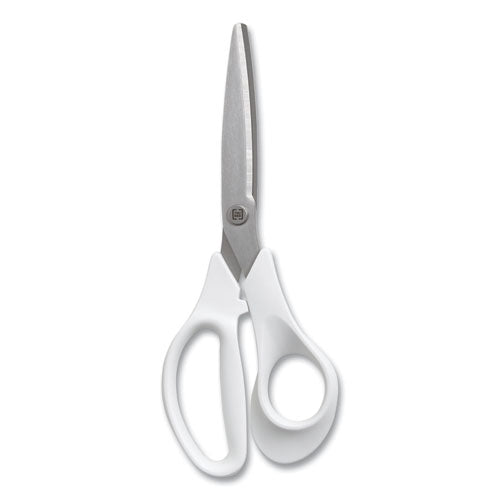 Stainless Steel Scissors, 8" Long, 3.58" Cut Length, Assorted Straight Handles, 2/pack