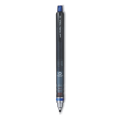 Kurutoga Mechanical Pencil, 0.5 Mm, Hb (#2), Black Lead, Black Barrel