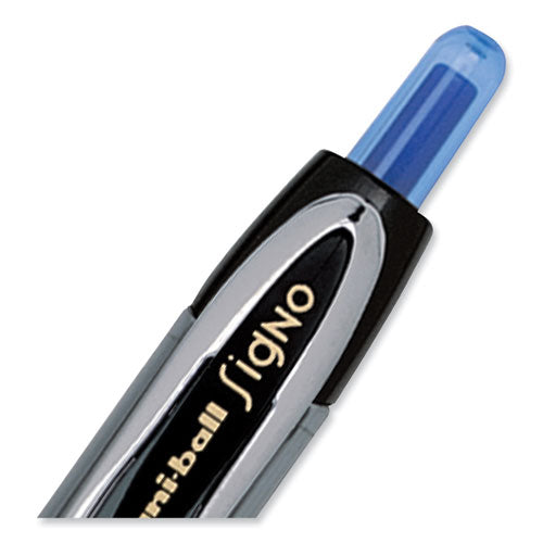 207 Signo Gel Ultra Micro Gel Pen, Retractable, Extra-fine 0.38 Mm, Blue Ink, Smoke Barrel