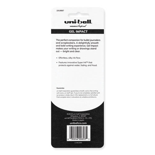 Impact Bold Gel Pen, Stick, Bold 1 Mm, Assorted Marvelous Metallics Ink And Barrel Colors, 3/pack