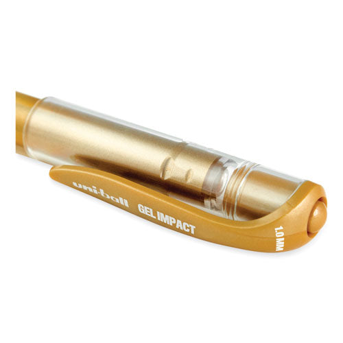 Impact Bold Gel Pen, Stick, Bold 1 Mm, Assorted Marvelous Metallics Ink And Barrel Colors, 3/pack