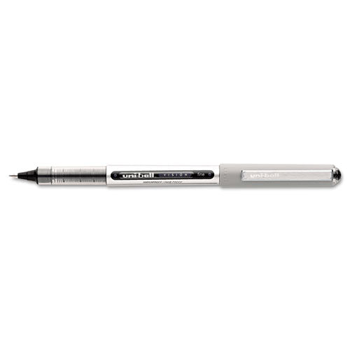 Vision Roller Ball Pen, Stick, Fine 0.7 Mm, Black Ink, Silver Barrel, 36/pack