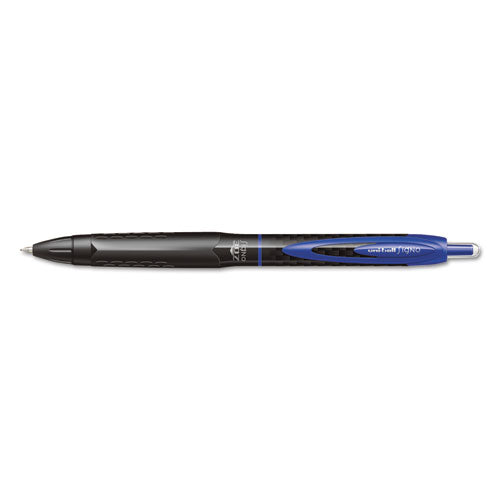 307 Gel Pen, Retractable, Micro 0.5 Mm, Blue Ink, Black Barrel, Dozen