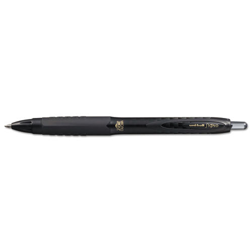 307 Gel Pen, Retractable, Micro 0.5 Mm, Blue Ink, Black Barrel, Dozen