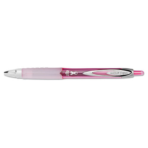 207 Office Pack Gel Pen, Retractable, Medium 0.7 Mm, Black Ink, Pink Barrel, 36/pack