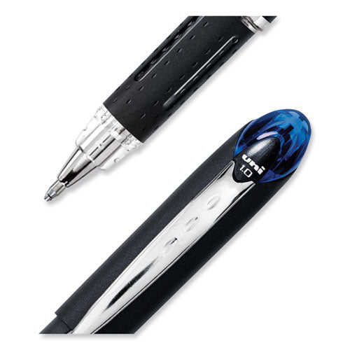 Jetstream Stick Ballpoint Pen, Bold 1 Mm, Blue Ink, Black Barrel